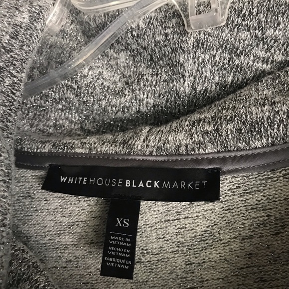 WHBM Gray Layered Sweater With Metallic Thread - Picture 7 of 8